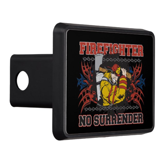 Firefighter No Surrender Tow Hitch Cover (Right)