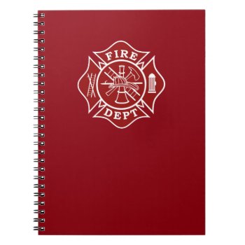 Firefighter Notebook by TheFireStation at Zazzle