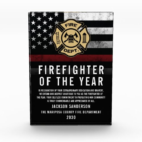Firefighter of the Year Employee Recognition Logo