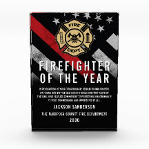 Firefighter of the Year Employee Recognition Logo