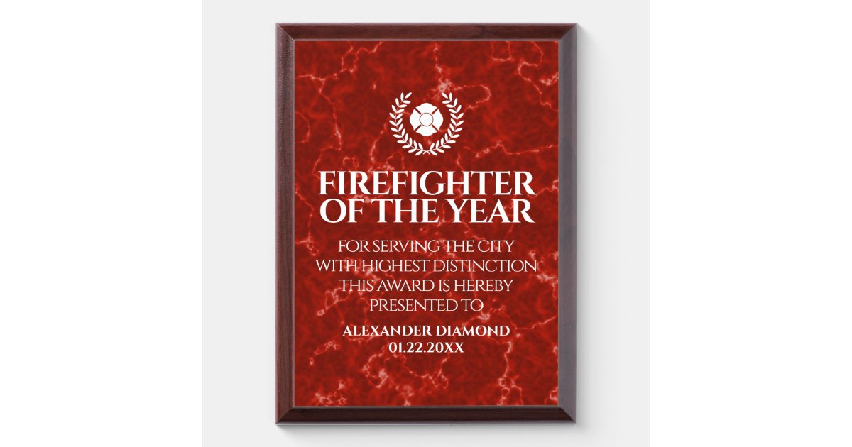 firefighter of the year award speech