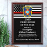 Firefighter Of The Year Thin Red Line Award Plaque
