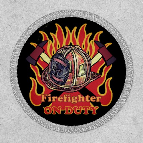 Firefighter On Duty custom name Patch