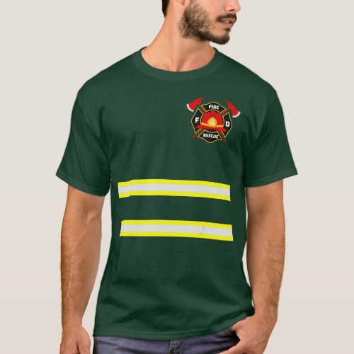Firefighter or Fireman Costume  T_Shirt
