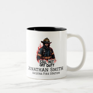 Firefighter or Fireman Funny Sayings Two-Tone Coffee Mug