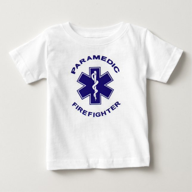 Firefighter Paramedic Baby T-Shirt (Front)