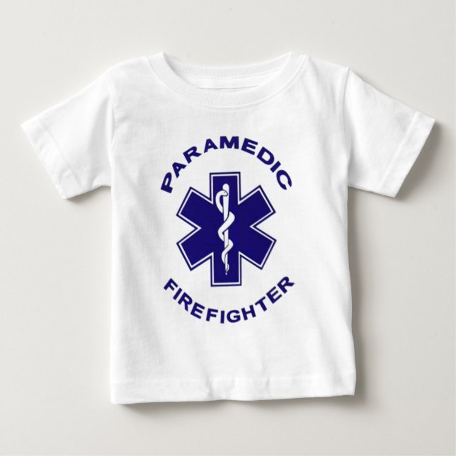 Firefighter Paramedic Baby T-Shirt (Front)