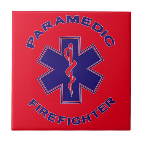 Firefighter Paramedic Ceramic Tile
