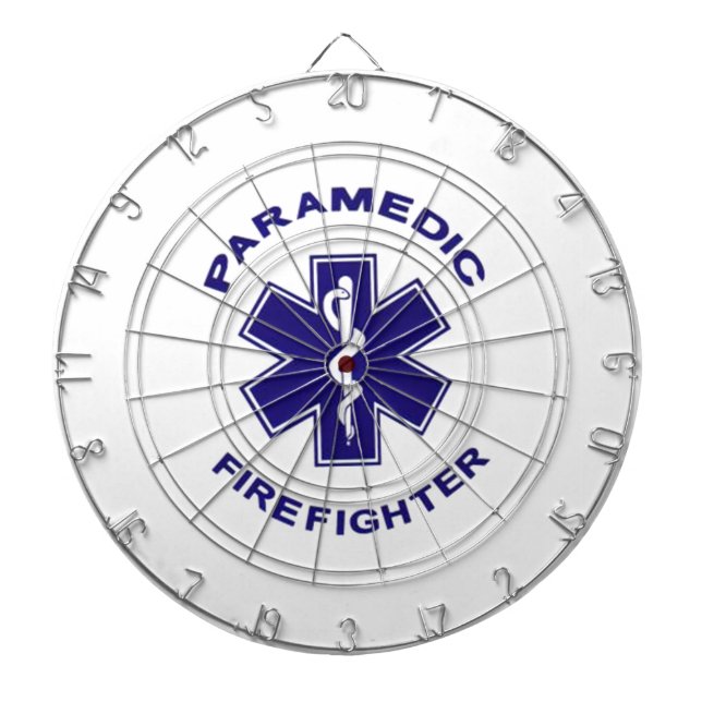 Firefighter Paramedic Dart Board (Front)