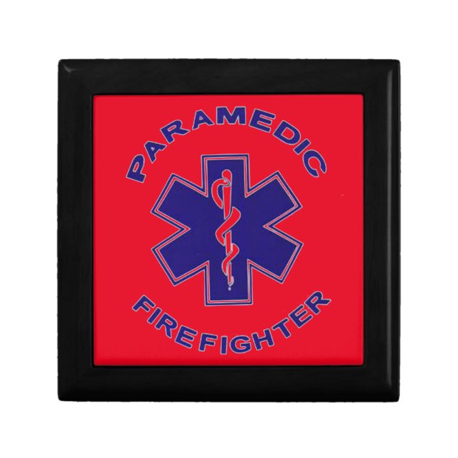 Firefighter Paramedic Keepsake Box (Front)