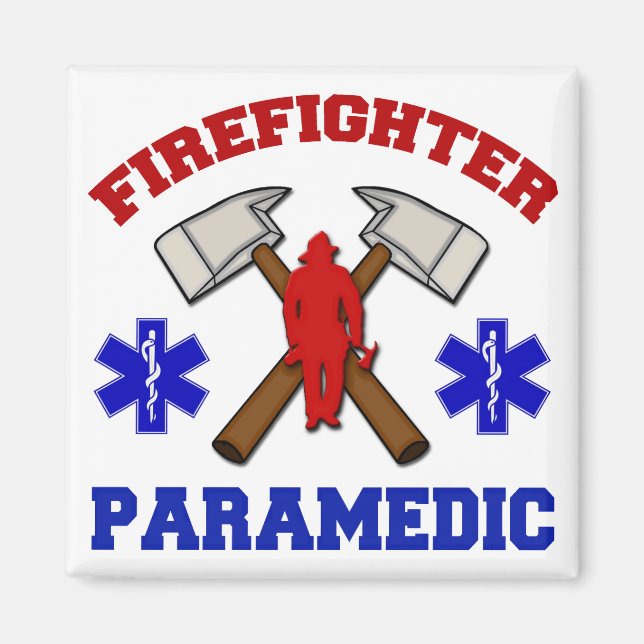 Firefighter Paramedic Magnet (Front)
