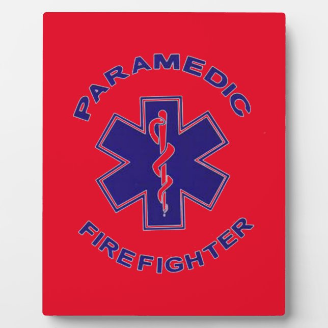 Firefighter Paramedic Plaque (Front)