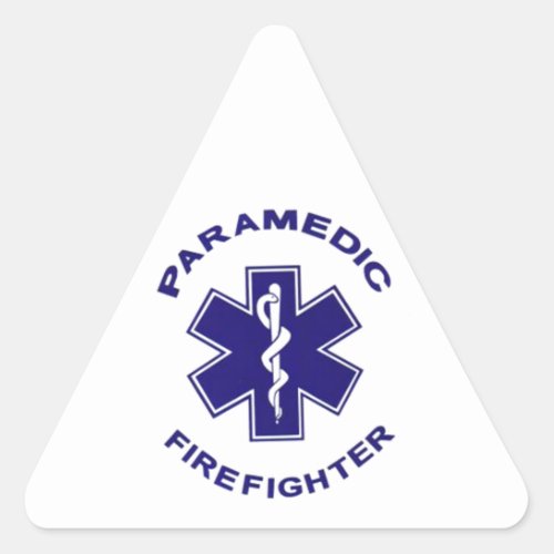 Firefighter Paramedic Triangle Sticker