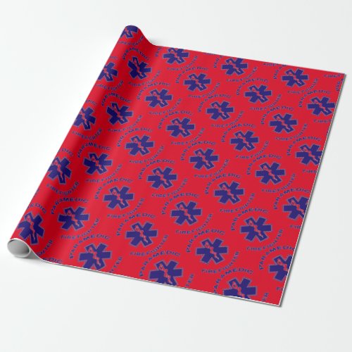 Firefighter Paramedic Wrapping Paper