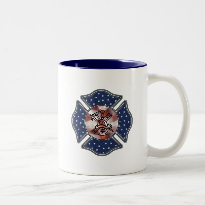 Firefighter Patriotic Coffee Mug