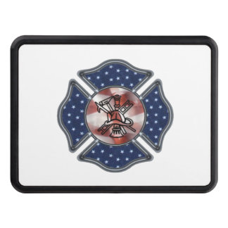 Firefighter Patriotic Maltese Hitch Cover