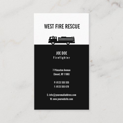 Firefighter  Perfect Business Card