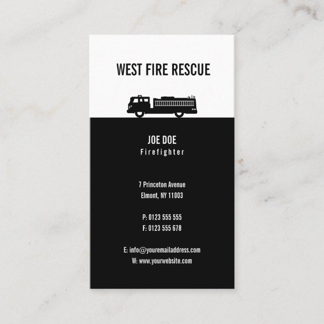 Firefighter | Perfect Business Card (Front)