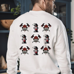 Firefighter Personalized Name Halloween Gift Sweatshirt