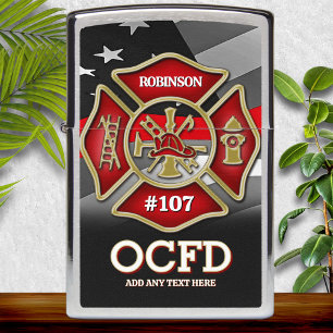 Firefighter Personalized Zippo Lighter