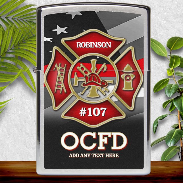 Firefighter Personalized Zippo Lighter (Creator Uploaded)