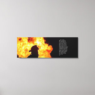 firefighter picture canvas print