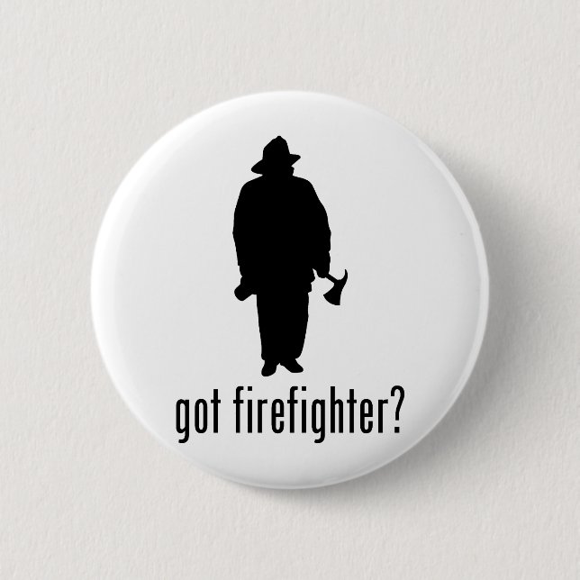 Firefighter Pinback Button (Front)