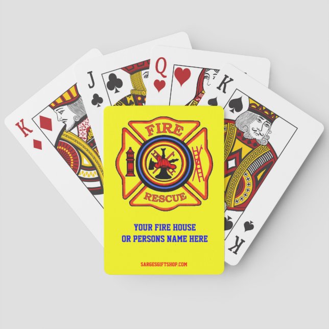 FIREFIGHTER POKER CARDS (Back)