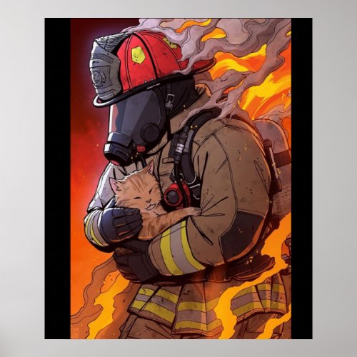 firefighter poster