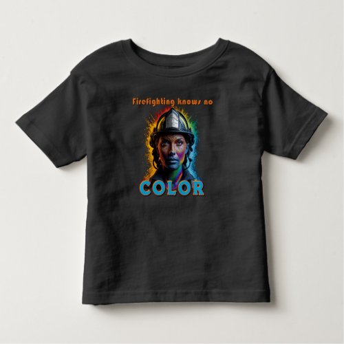 Firefighter Pride Diversity in Firefighting Toddler T_shirt