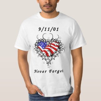 Firefighter Sept 11 Never Forget T-Shirt