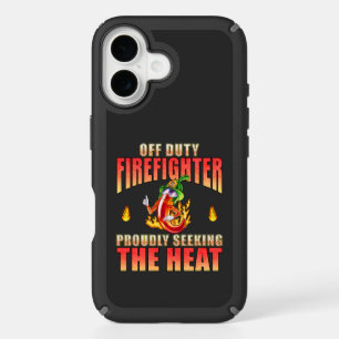 Firefighter Proudly Seeking The Heat Black iPhone 16 Case
