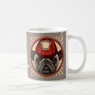 Firefighter Pug Mug