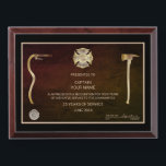 Firefighter Recognition Award Plaque<br><div class="desc">The Firefighter Recognition Award Plaque is fully customizable and can be used for firefighters as a recognition award or for any other purposes. Designed by Norman.R.</div>