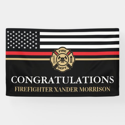 Firefighter Red Line Flag Fire Academy Graduation