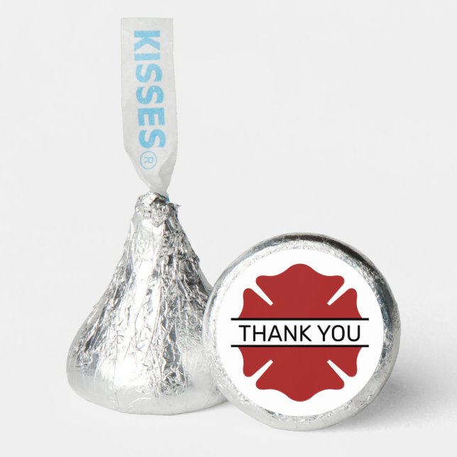 Firefighter Red Logo Symbol Thank You Hershey®'s Kisses® (Front)