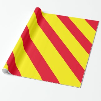 Firefighter Red/Yellow Wrapping Paper