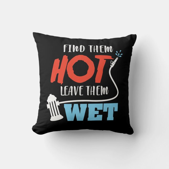 Firefighter Rescuer Human Rescuer Flames Fire Throw Pillow (Front)