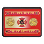 Firefighter Retired Chief&#39;s Shield Hitch Cover at Zazzle
