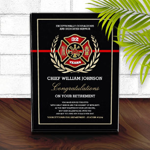 Firefighter Retirement Acrylic Award