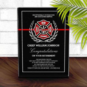 Firefighter Retirement Acrylic Award