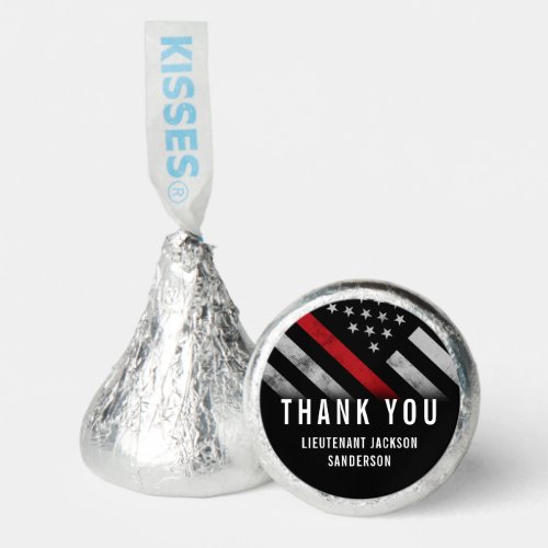 Firefighter Retirement Anniversary Red Line Flag Hersheys Kisses