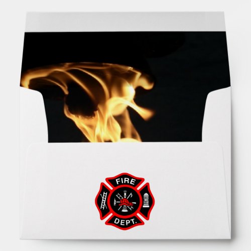 Firefighter Retirement Birthday Maltese Cross Envelope