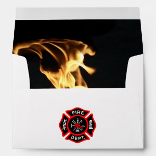 Firefighter Retirement Birthday Maltese Cross Envelope