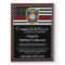 Firefighter Retirement Custom Logo Thin Red Line