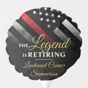 Firefighter Retirement Fire Department Fireman Balloon