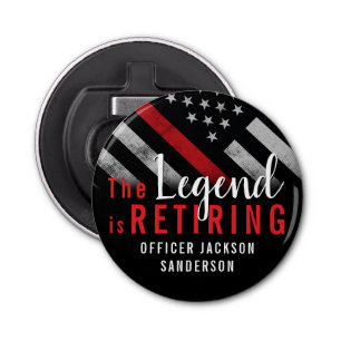 Firefighter Retirement Fire Department Fireman Bottle Opener