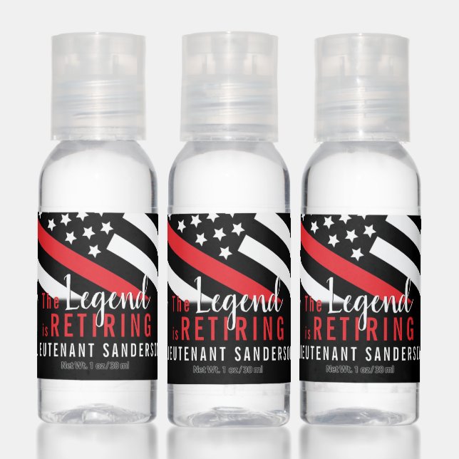 Firefighter Retirement Fire Department Fireman Hand Sanitizer (Set)