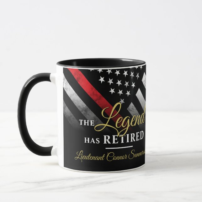 Firefighter Retirement Fire Department Fireman Mug (Left)
