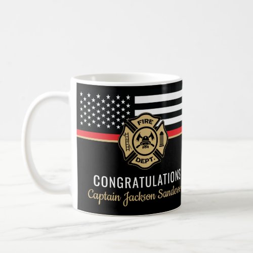Firefighter Retirement Fire Department Flag Coffee Mug